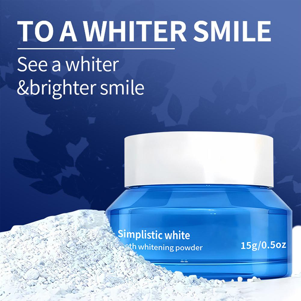 Teeth Whitening Results - Polvo Blanqueador Dental Simple, Elimina Manchas,