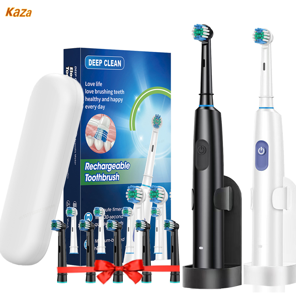 Teeth Whitening Kit - Cepillo de dientes eléctrico con soporte,