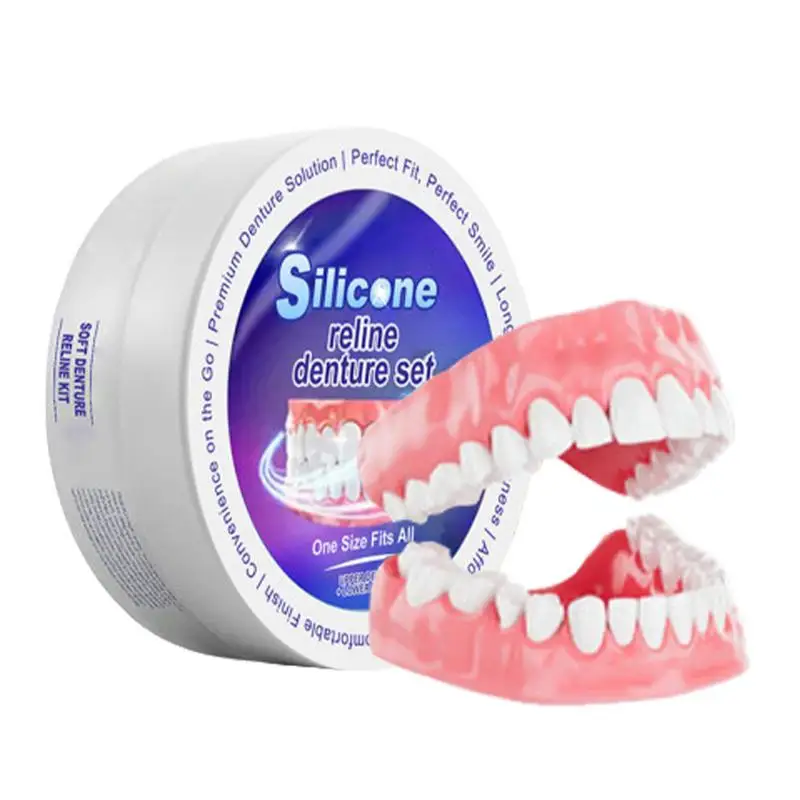 Teeth Whitening Kit - Juego de dentadura postiza de silicona