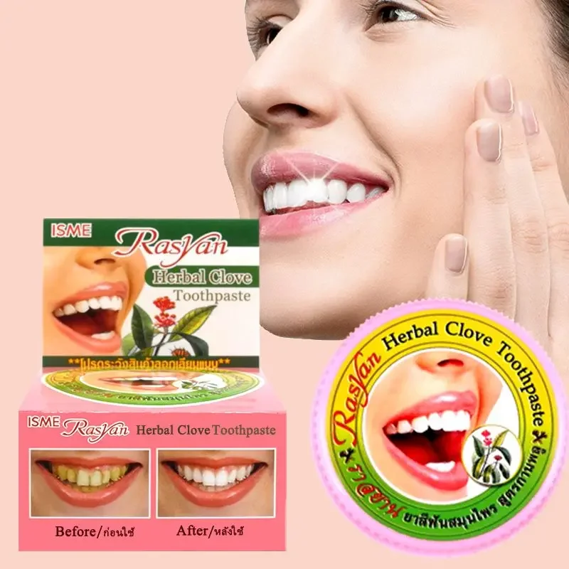 Teeth Whitening Results - Polvo Dental Tailandés de Clavo/Coconut para