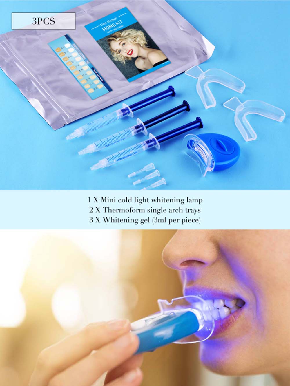 Kit de Gel blanqueador de dien - Teeth Whitening Kit reseña y precio
