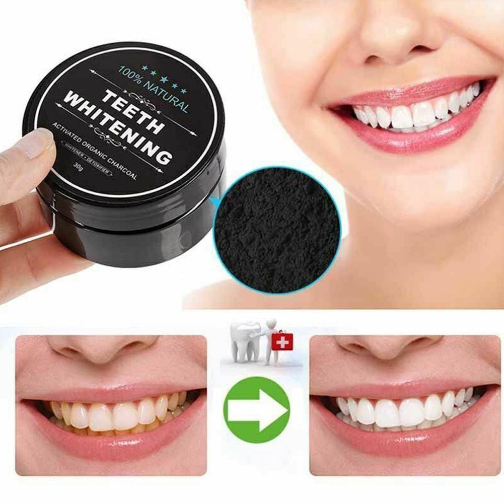 Polvo de carbón orgánico activ - Teeth Whitening Filter reseña y precio