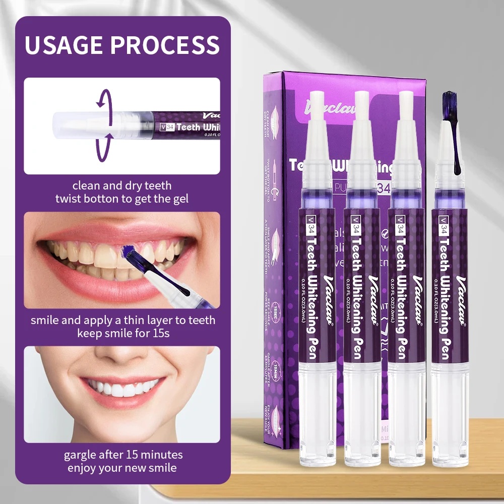 Vaclav V34 Bolígrafo de gel bl - Teeth Whitening Results reseña y precio