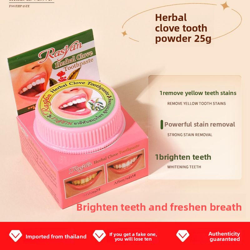 Polvo Dental Tailandés de Clav - Teeth Whitening Results reseña y precio